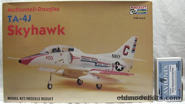 Hasegawa 1/32 McDonnell-Douglas TA-4J Skyhawk + Avionix Cockpit - US Navy VT-24, 1163 plastic model kit